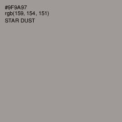 #9F9A97 - Star Dust Color Image